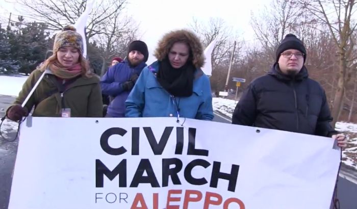 Marš građana za Alep ušao u Srbiju