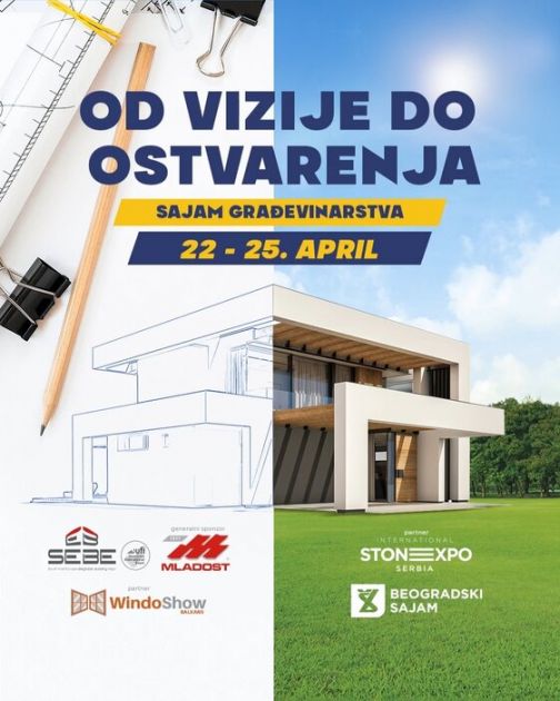 Međunarodni sajam građevinarstva od 22. do 25. aprila na Beogradskom sajmu