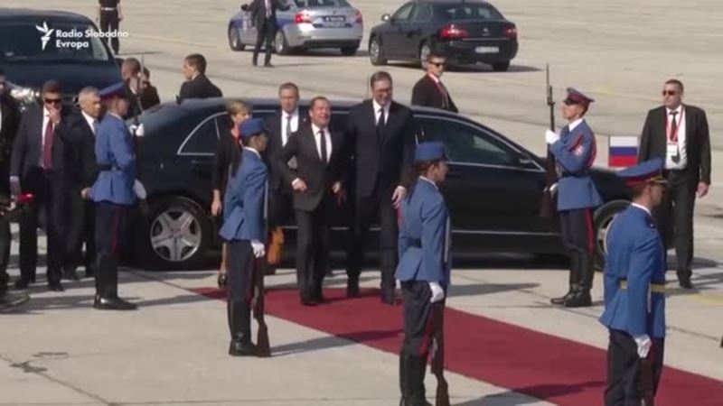 Medvedev i Vučić na vojnoj vežbi Sloboda 2019
