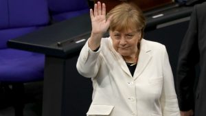 Merkel kod Trampa 27. aprila