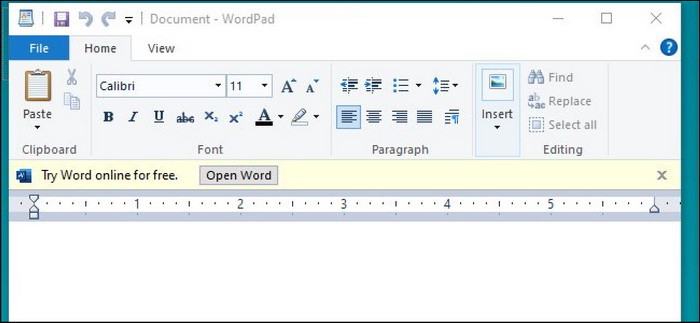 Microsoft preko WordPada-a testira reklame za Office 365