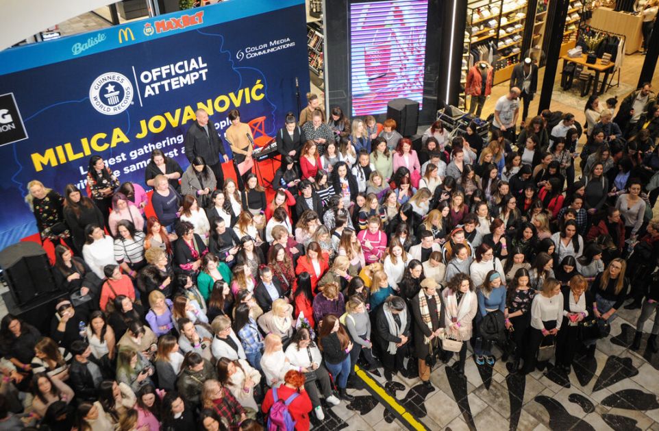 Milice oborile Ginisov rekord: U Beogradu se danas okupilo 256 Milica Jovanović