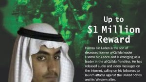 Milion dolara za informacije o sinu Osame bin Ladena