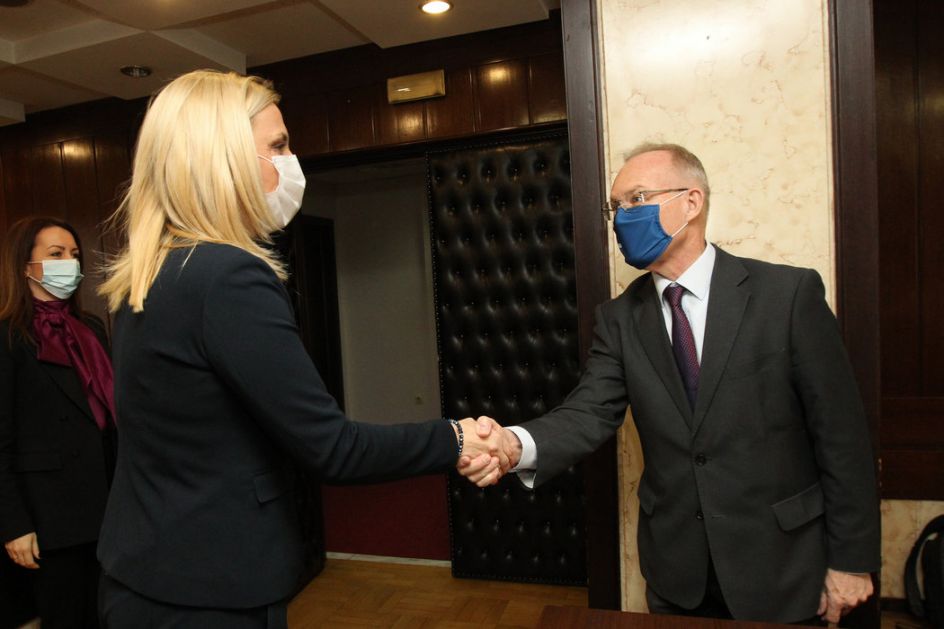 Ministarka pravde Maja Popović sastala se sa novim šefom Misije OEBS-a u Srbiji Janom Bratuom