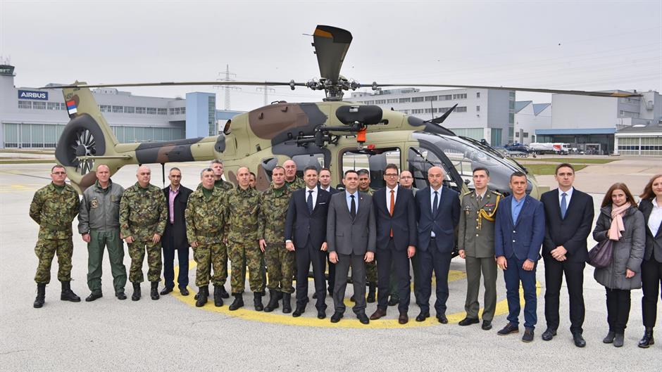 Minister says Airbus helicopters to get Serbian weapons