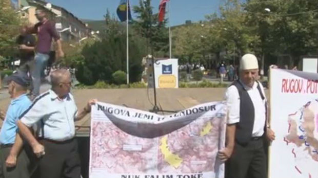 Miran protest u Peći zbog demarkacije sa Crnom Gorom