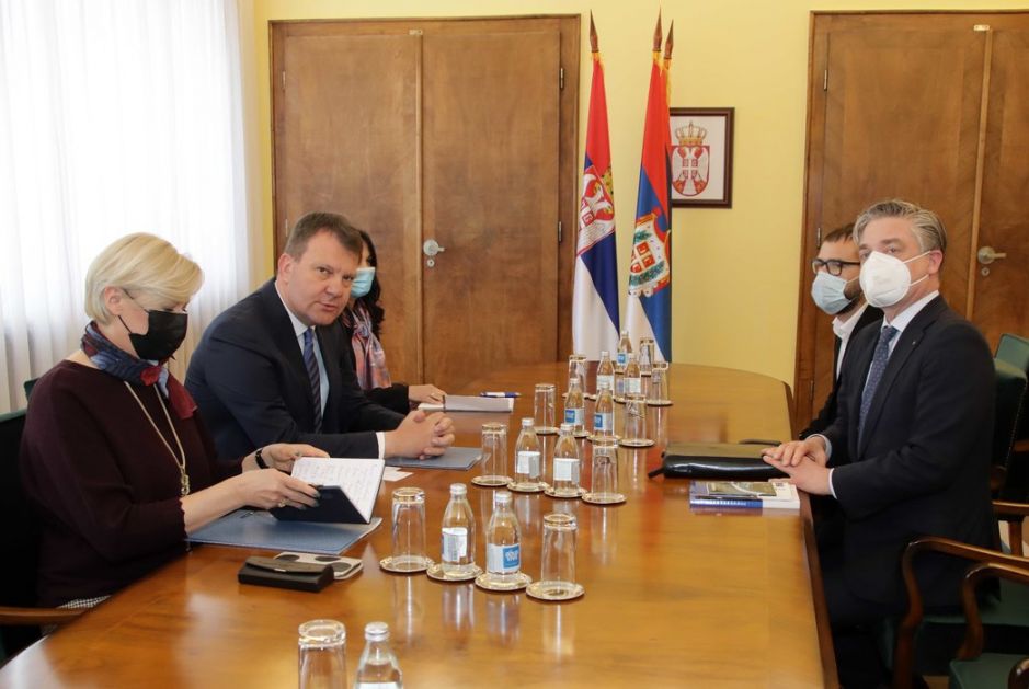 Mirović primio šefa Misije Saveta Evrope u Beogradu