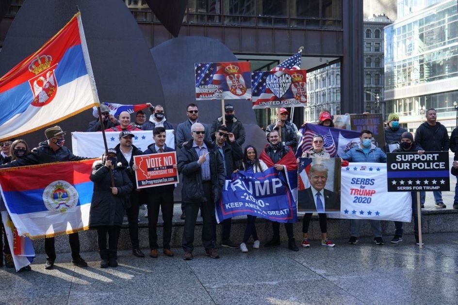 Miting Inicijative Srbi za Trampa održan u centru Čikaga
