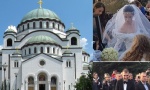 Mladenci stigli u hram Svetog Save: Počelo crkveno venčanje Bogdane i Veljka (VIDEO)