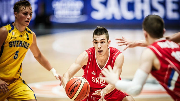 Mladi košarkaši Srbije ubedljivi protiv Švedske