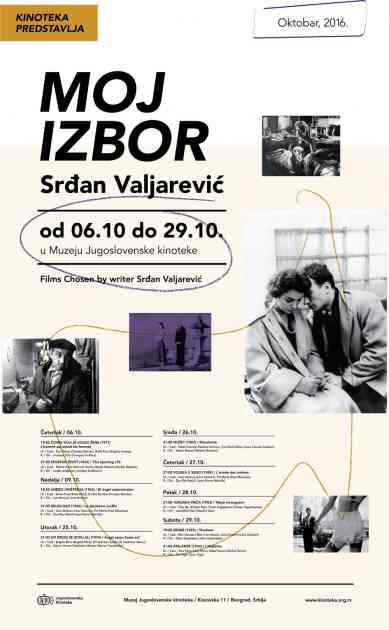 Moj izbor: Ciklus filmova po odabiru pisca Srđana Valjarevića