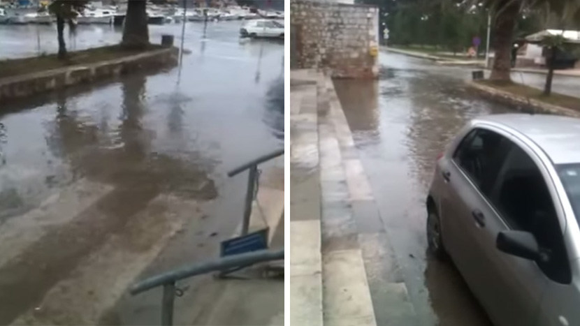 More u Hrvatskoj se diglo metar iznad obale: Od jutros se samo priča o vodenoj katastrofi (VIDEO)