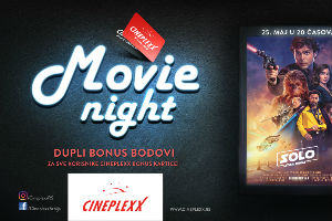 Movie night ovog petka u bioskopima Cineplexx: Specijalna ponuda za članove Cineplexx bonus kluba uz film Solo - Star Wars priča