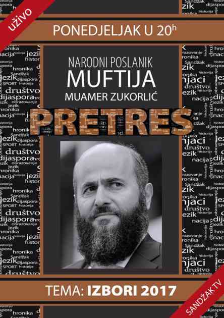 Muamer Zukorlić večeras gost emisije ‘Pretres’