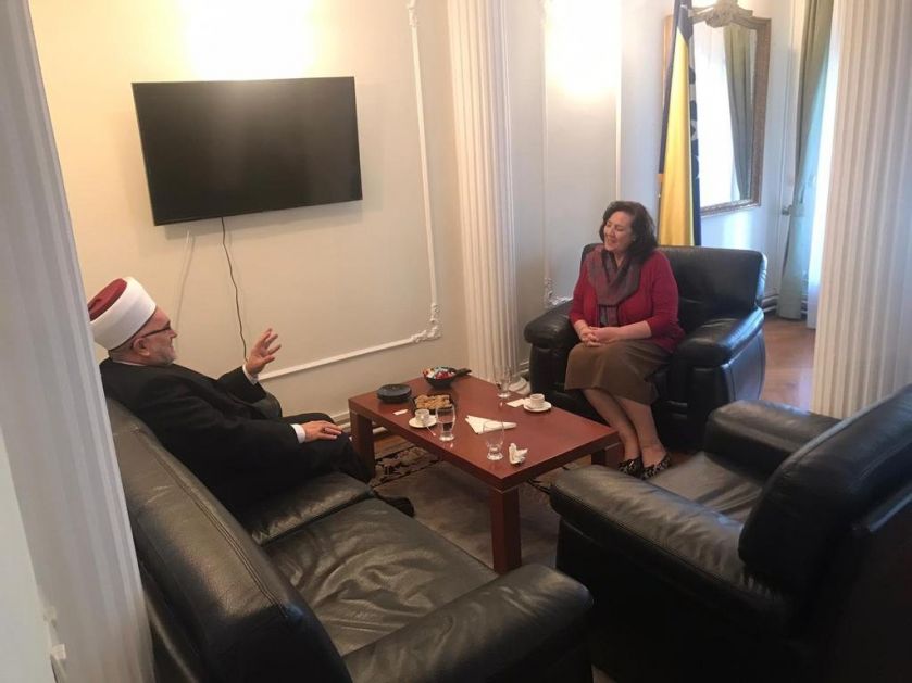 Muftija Dudić posjetio Ambasadu Bosne i Hercegovine u Beogradu
