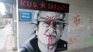 Mural pevača KUD Idijota u Staroj Pazovi oskrnavljen, pa obnovljen