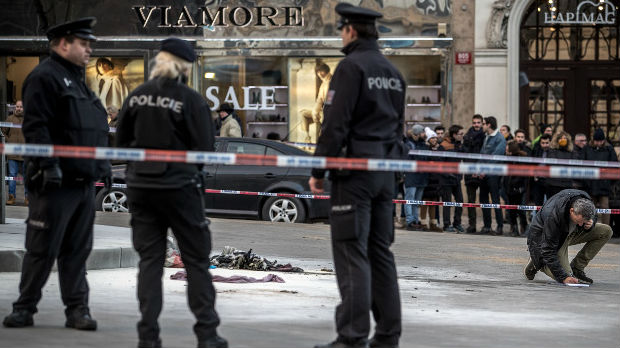 Muškarac se zapalio u centru Praga