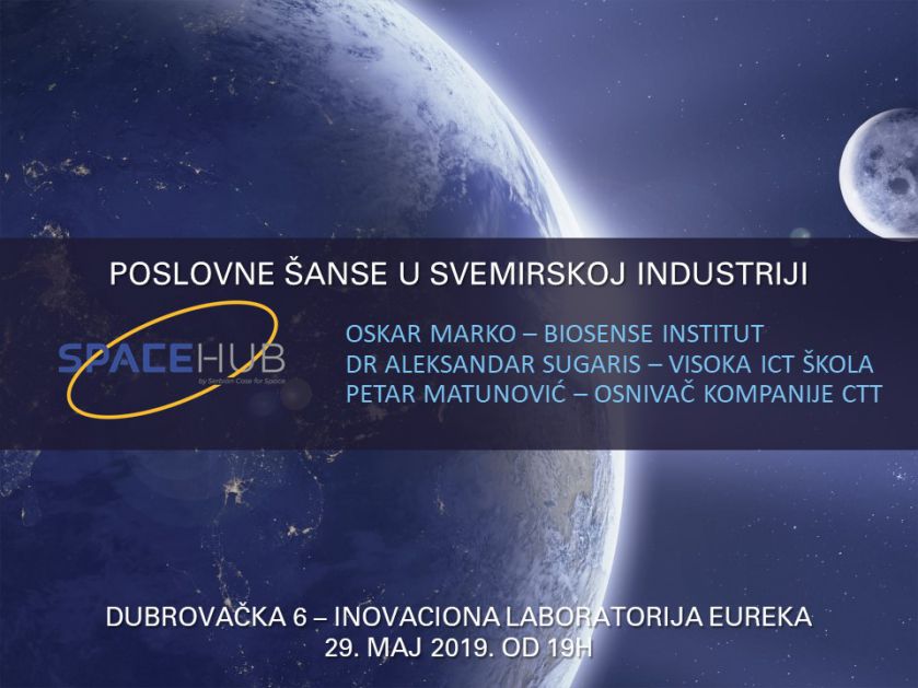 [NAJAVA] Predavanje o poslovnim šansama i poduhvatima u svemirskoj industriji u Spacehubu u Beogradu
