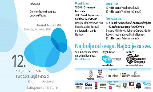 NAJBOLjE OD SVEGA, NAJBOLjE ZA SVE: Beogradski festival evropske književnosti