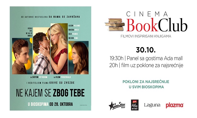 NAJNOVIJI CINEMA BOOK CLUB: Uz blokbaster „Ne kajem se zbog tebe