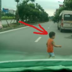 NAJSTRAŠNIJI TRENUTAK! Dete je samo istrčalo ispred automobila! (VIDEO)