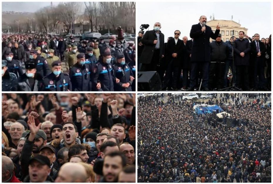 NAPETO U JERMENIJI: Uključio se i Putin, opozicija diže šatore ispred Vlade, oglasili se premijer i predsednik (VIDEO)