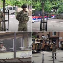 NATO VOJNICI STIGLI U ZVEČAN: Bataljon iz kasarne prebačen oklopnim vozilima na sever kod Srba (VIDEO)