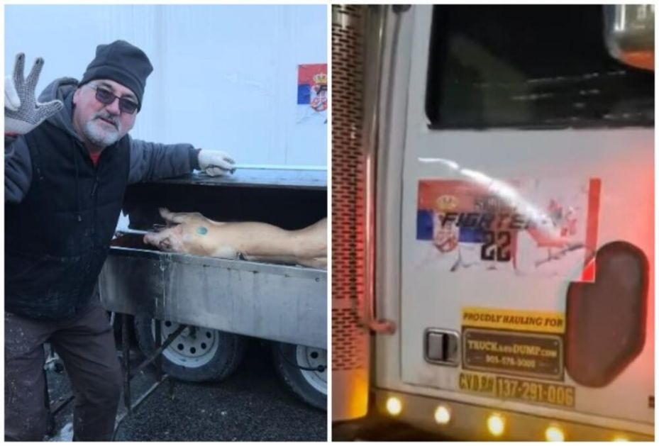 NEMA PROTESTA DOK SRBI PRASE NA RAŽNJU NE ZAVRTE: U konvoju kamiondžija u Kanadi srpske zastave i grbovi! (VIDEO, FOTO)