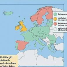 NEMCI ZABRANILI SVOJIM GRAĐANIMA DA PUTUJU U SRBIJU: Ova karta pokazuje gde je povišen rizik od korone (FOTO)
