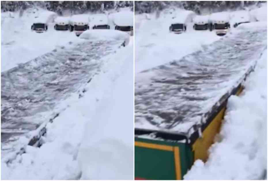 NEVEROVATNI PRIZORI IZ AUSTRIJE: Ovako kamioni čiste sneg koji je napadao 4 metra! (VIDEO)