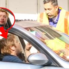 NEVIĐENO DIVLJAŠTVO U SAOBRAĆAJU Ludak u BMWu udario 2 auta, probio barikadu - a i dalje TRUBI I PSUJE (VIDEO)
