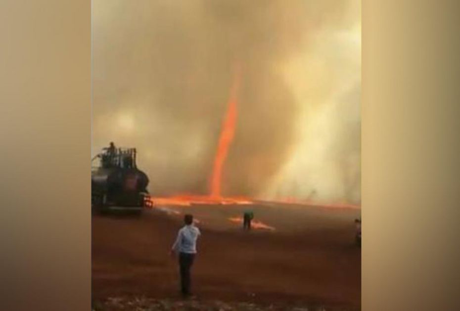 NEVIĐENO U PAKLU AMAZONA: Farmeri u čudu, pred očima im se napravio VATRENI TORNADO! (VIDEO)