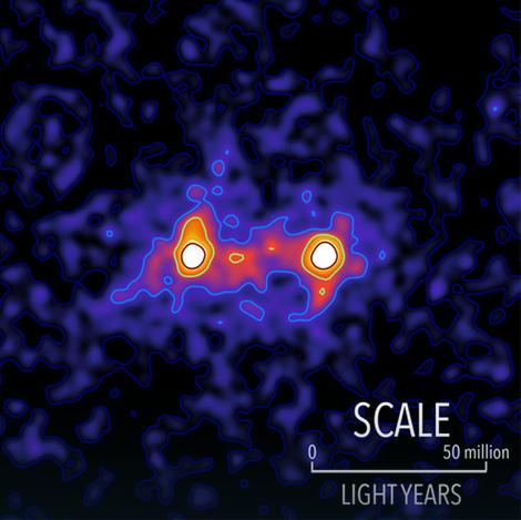 NIKAD VIĐENO Ovo je prva fotogrfija CRNE MATERIJE koja spaja dve galaksije