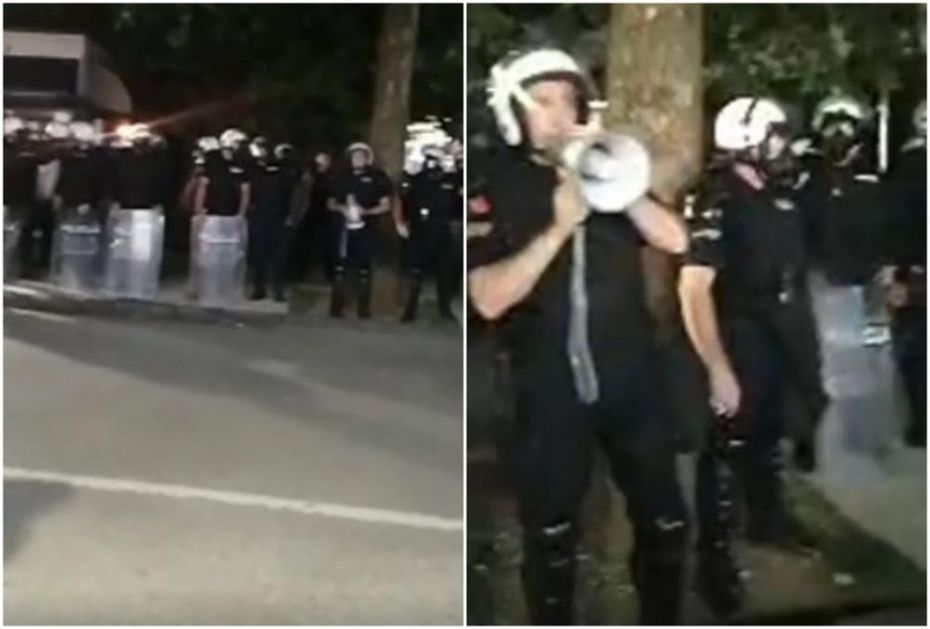 NIKŠIĆ NA NOGAMA: Pevalo se Oj Kosovo, Kosovo, a kad je policija poručila da se raziđu evo kakav odgovor su dobili VIDEO
