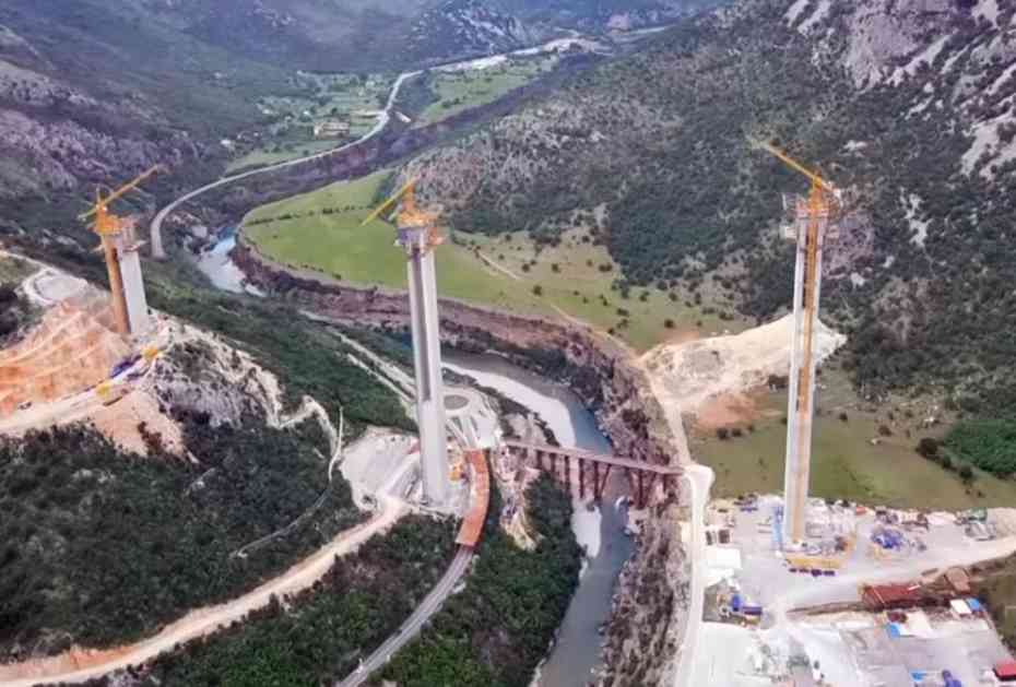 NOVA FAZA IZGRADNJE MORAČICE: Spaja se najviši most na prostoru bivše Jugoslavije (VIDEO)