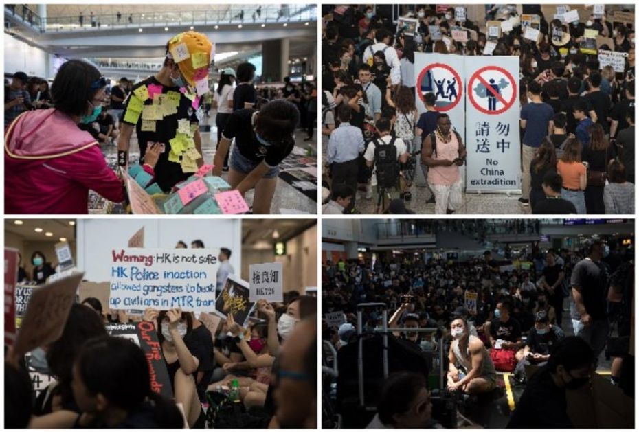 NOVA KRIZA U HONGKONGU: Demonstranti zauzeli aerodrom, vlasti tvrde da je sve u redu (FOTO, VIDEO)