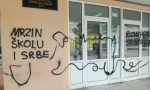 NOVI IZLIV SRBOFOBIJE U SPLITU: Na zidovima škole osvanuli grafiti Mrzim Srbiju, U i kukasti krst