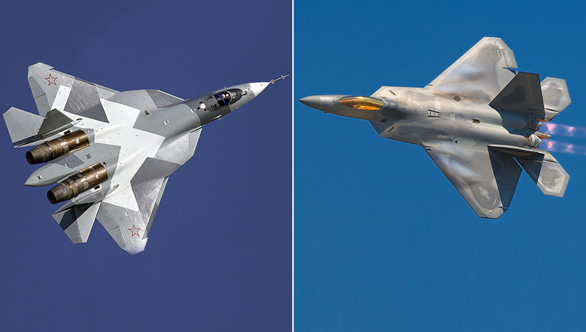 NOVI RUSKI SUHOJ PROTIV AMERIČKOG F-22 RAPTORA: Ko pobeđuje? Evo šta kažu Amerikanci! (FOTO)
