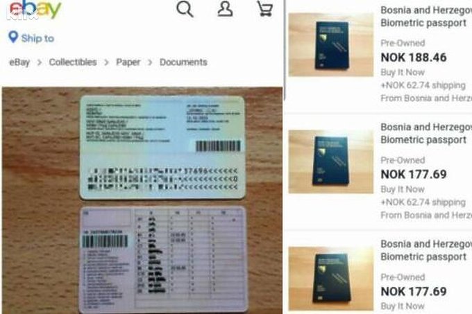 Na eBay-u se prodaju lični dokumenti građana iz BiH