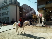 Na konju prošetao centrom Vranja