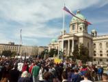 Na protestu u Beogradu zatražena obustava izgradnje MHE i seče šume, ali i TV duel sa Vučićem