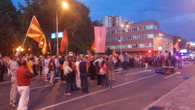 Na protestu u Skoplju zatražena ostavka Zaeva