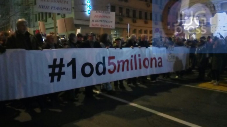 Na večerašnjim protestima u Beogradu i južnjaci