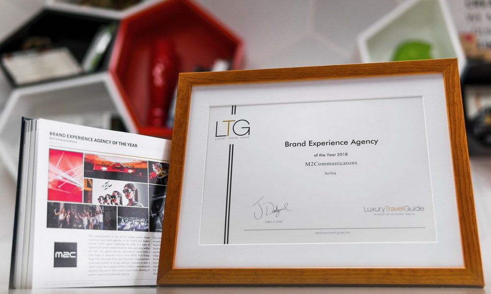Nagrada „Brand Experience Agency of the Year“ za M2COMMUNICATIONS