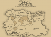 Najneobičnija mapa: Kada bi planete bile kontinenti... (FOTO)