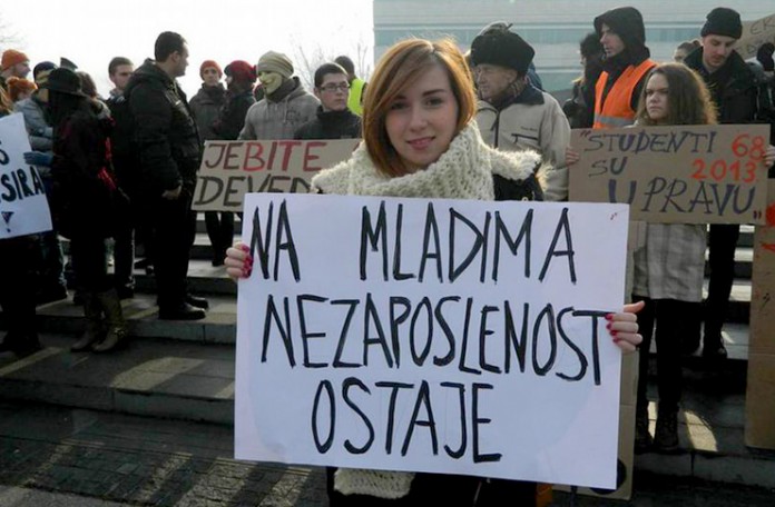 Najveća stopa nezaposlenosti mladih u BiH, Srbija na šestom mjestu