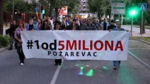 Nakon mesec dana pauze ponovo protesti građana u Požarevcu