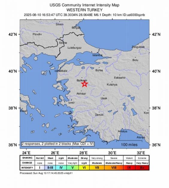 Nakon zemljotresa od 6,1 stepeni, u Turskoj zabeleženo više od 20 naknadnih potresa
