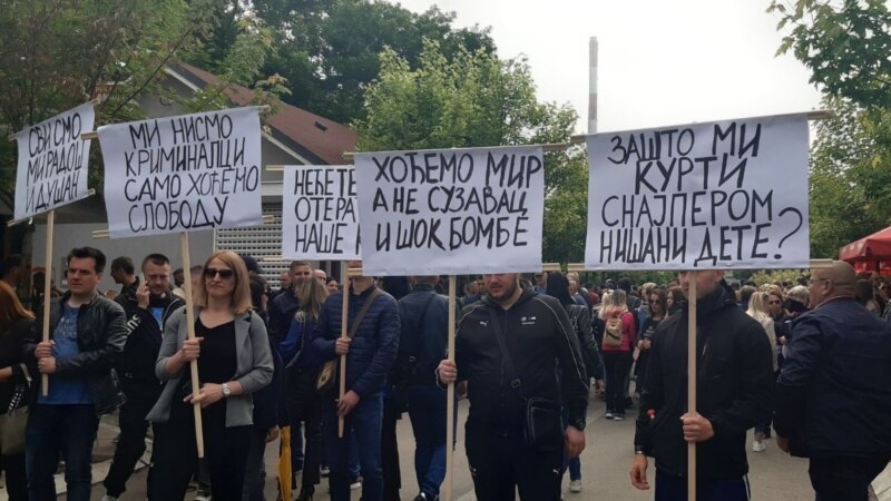 Protesti na severu Kosova, skup podrške Srbima u Gračanici