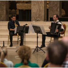 Nastupom austrijskog dua Avido duo, u Atrijumu Narodnog muzeja počeo je Belgrade Saxperience